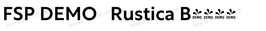 FSP DEMO   Rustica B字体转换